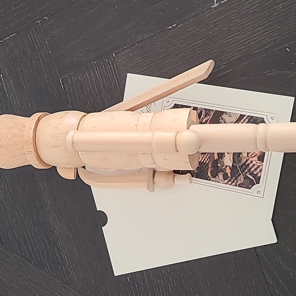 NWOT McGee & Co Wooden Nutcracker with Sword - Picture 2 of 6
